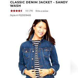Talbots Classic Denim Jacket